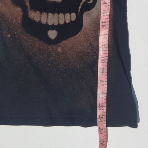 No Boundaries Tee Shirt Sz XS 1 Black Bleached Skull Design - Picture 6 of 6